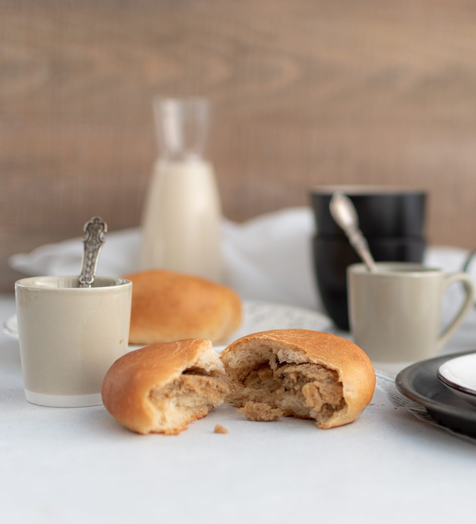 Broodjes met kastanjepuree vulling