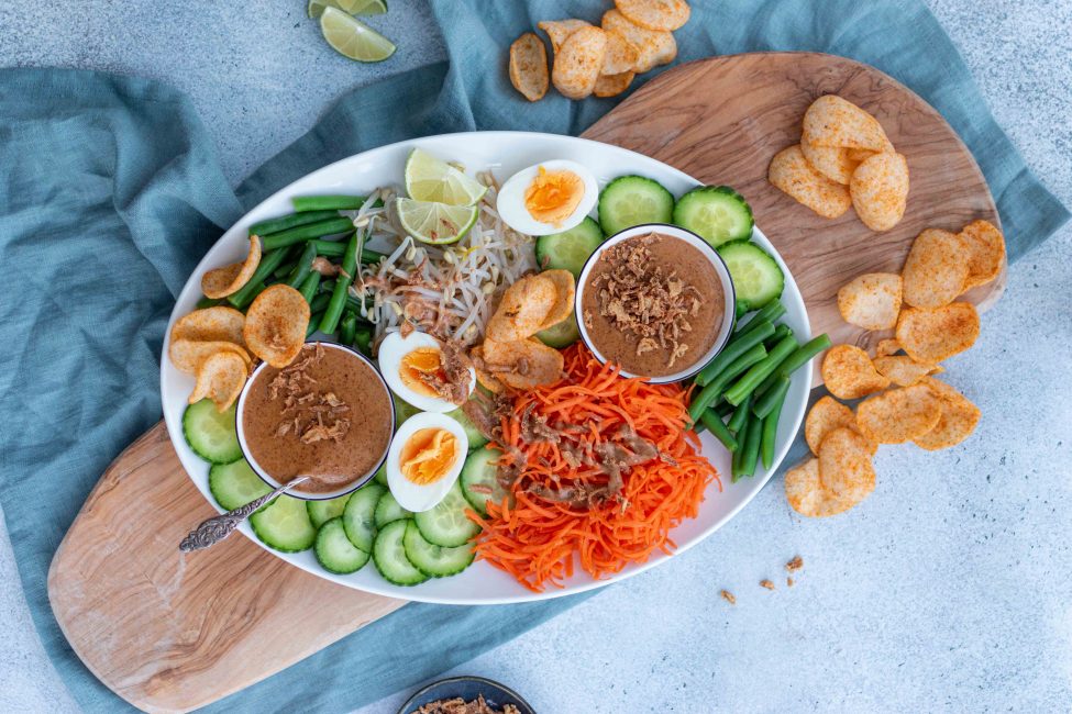 Vegetarische gado gado maken