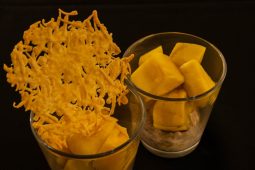 Mystery box challenge: mango makreelmousse met koekje van Parmezaan