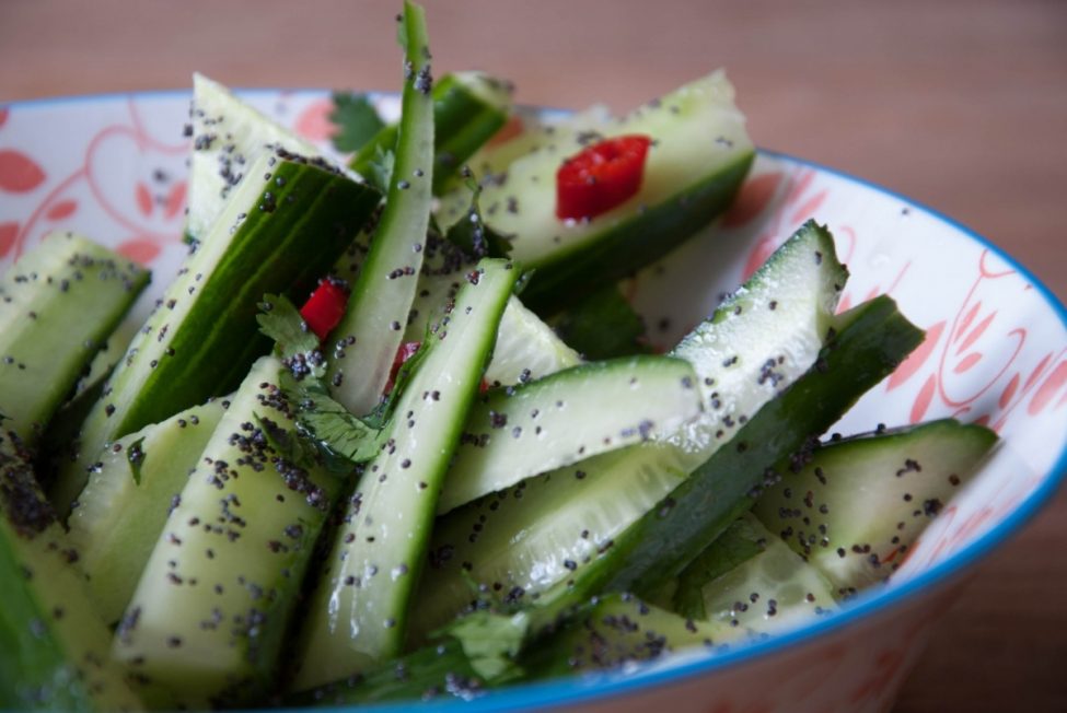 Quick & easy: frisse komkommersalade