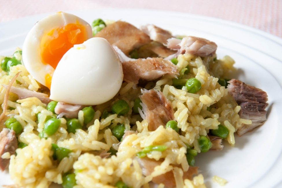 Budget: kedgeree (minder dan € 2,40 p.p!)