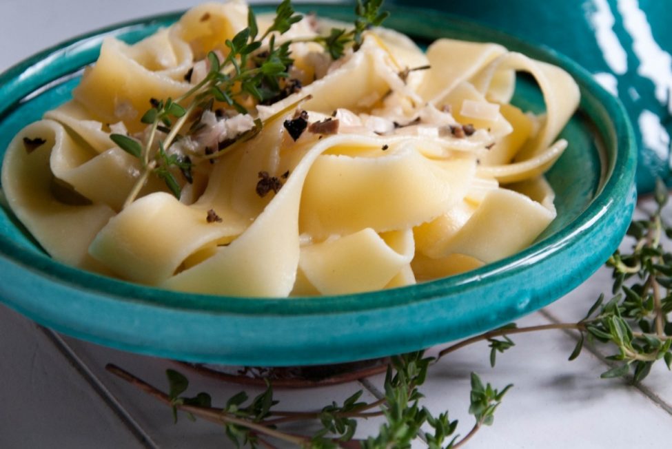 Pasta met truffel roomsaus