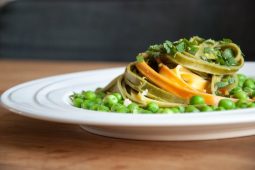 Budget: pasta met doperwten, munt, citroen en knoflook (€ 1,53 p.p.!)
