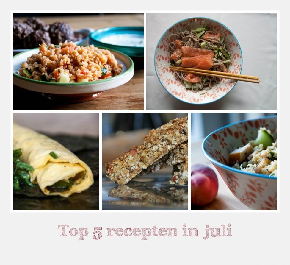 Top 5 juli: dit waren de populairste gerechten