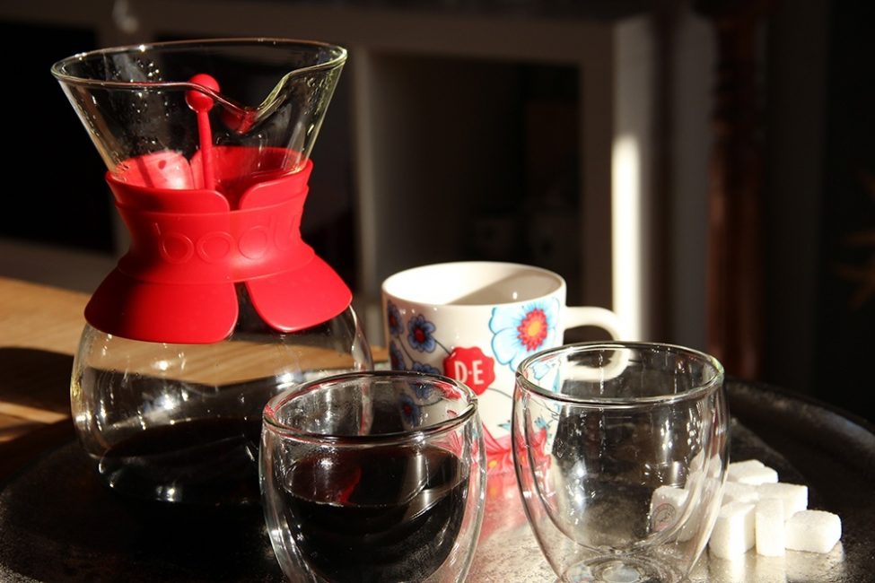 Koffie zetten met een cafetière