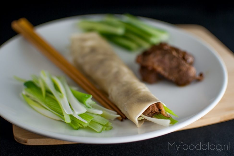 Chinese pannenkoekjes met eend