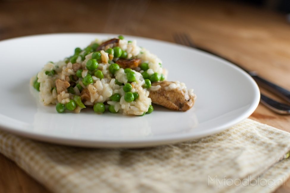 Romige risotto met kip