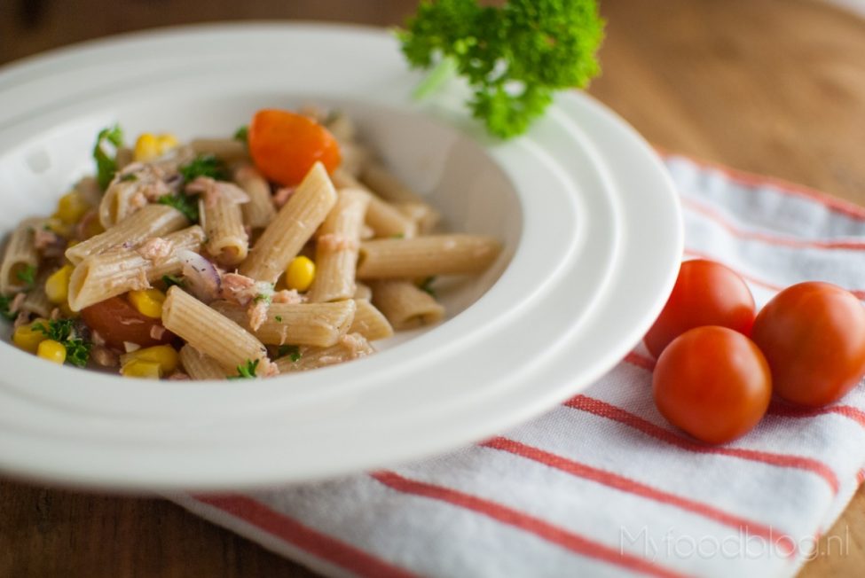 Makkelijke pastasalade met tonijn