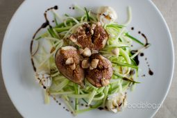 Courgetti met gegrilde vijgen