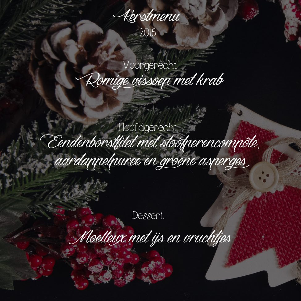 Kerstmenu 2015: inclusief een heerlijke cheat’s vissoep!
