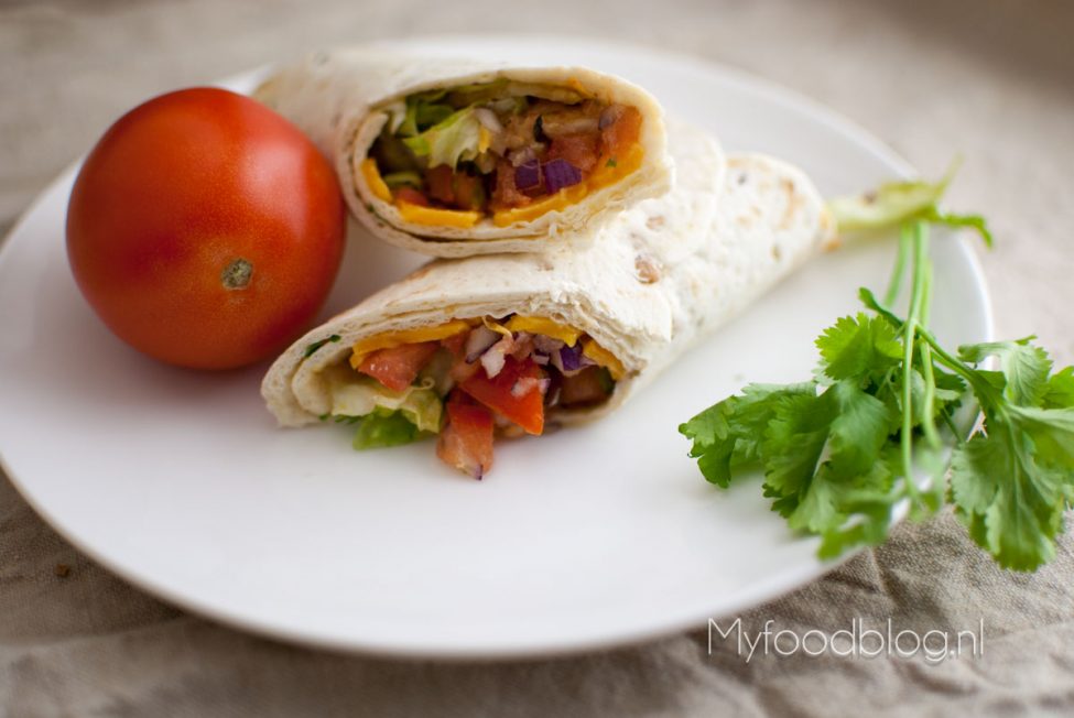 Wraps met honing mosterd kip