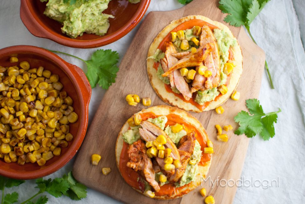 Mexicaanse kip tostada’s
