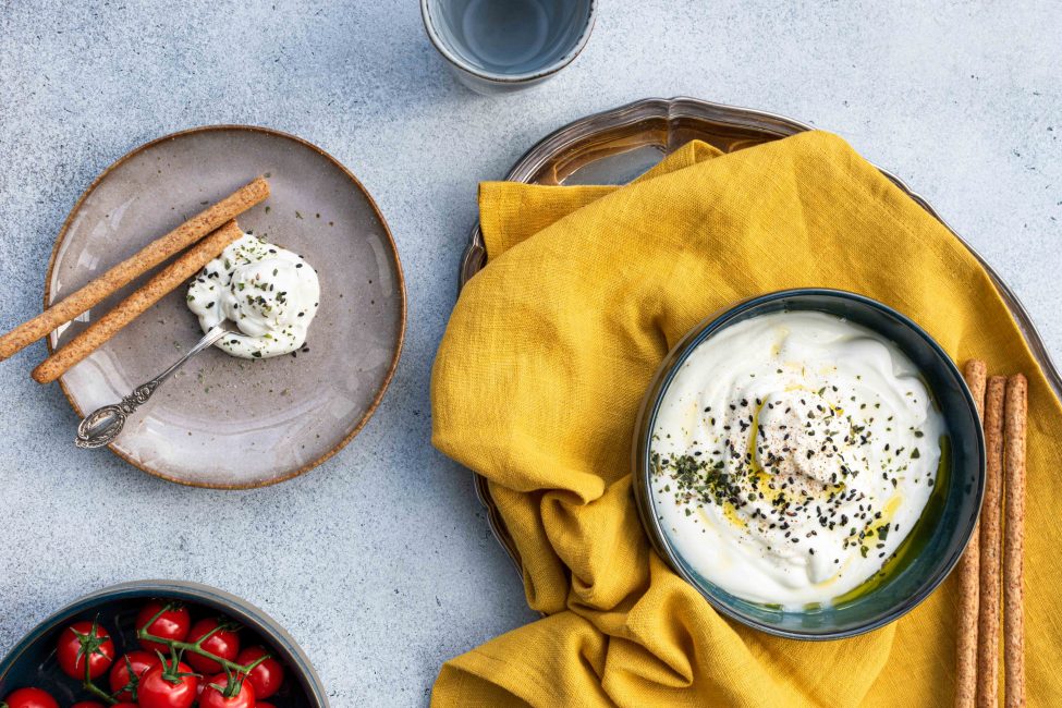 Labneh met za’atar zelf maken