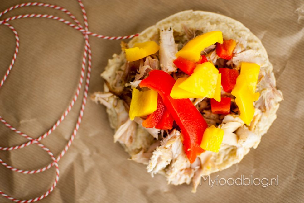 Pita kip en hummus