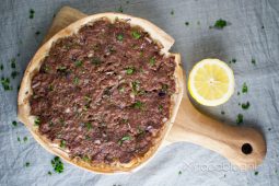 Libanese gehaktpizza