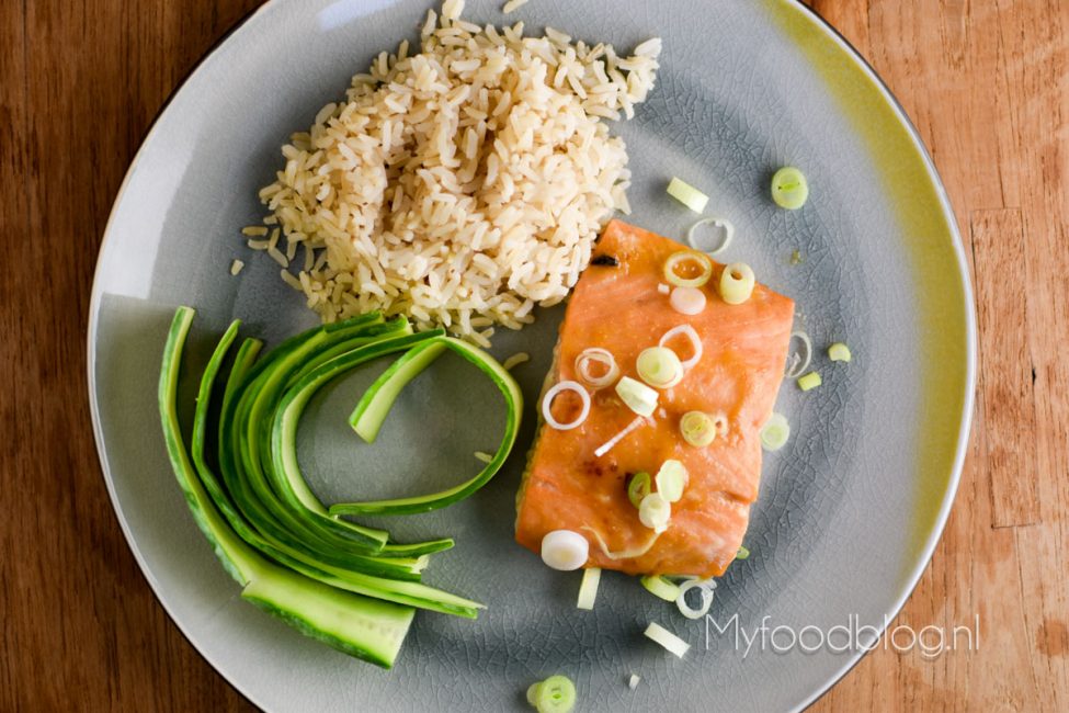 Zalm met miso marinade
