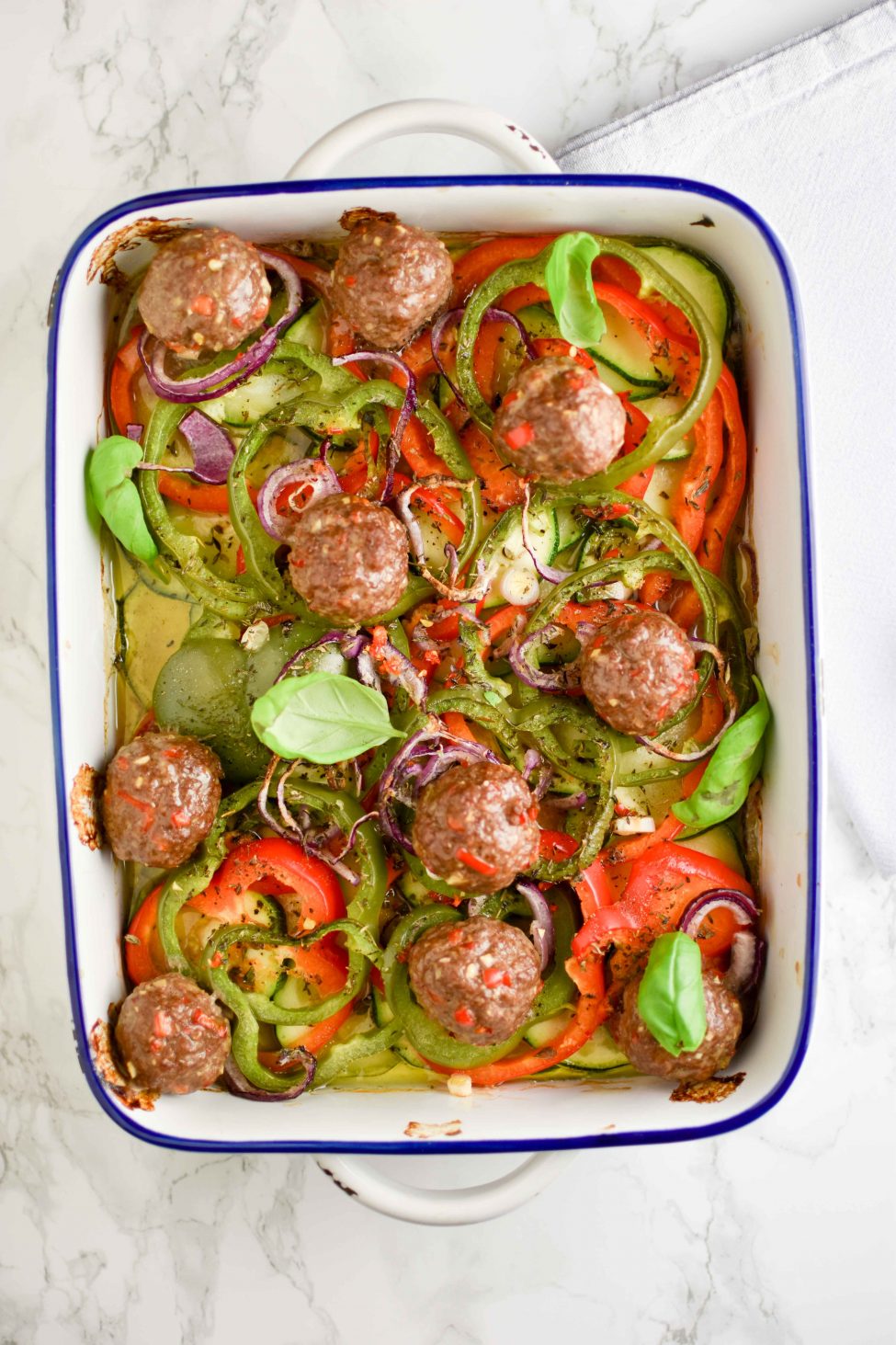 Ovenschotel groenten & gehaktballen