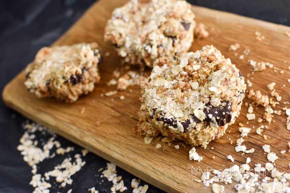 Gezondere chocolade pindakaaskoeken met havermout