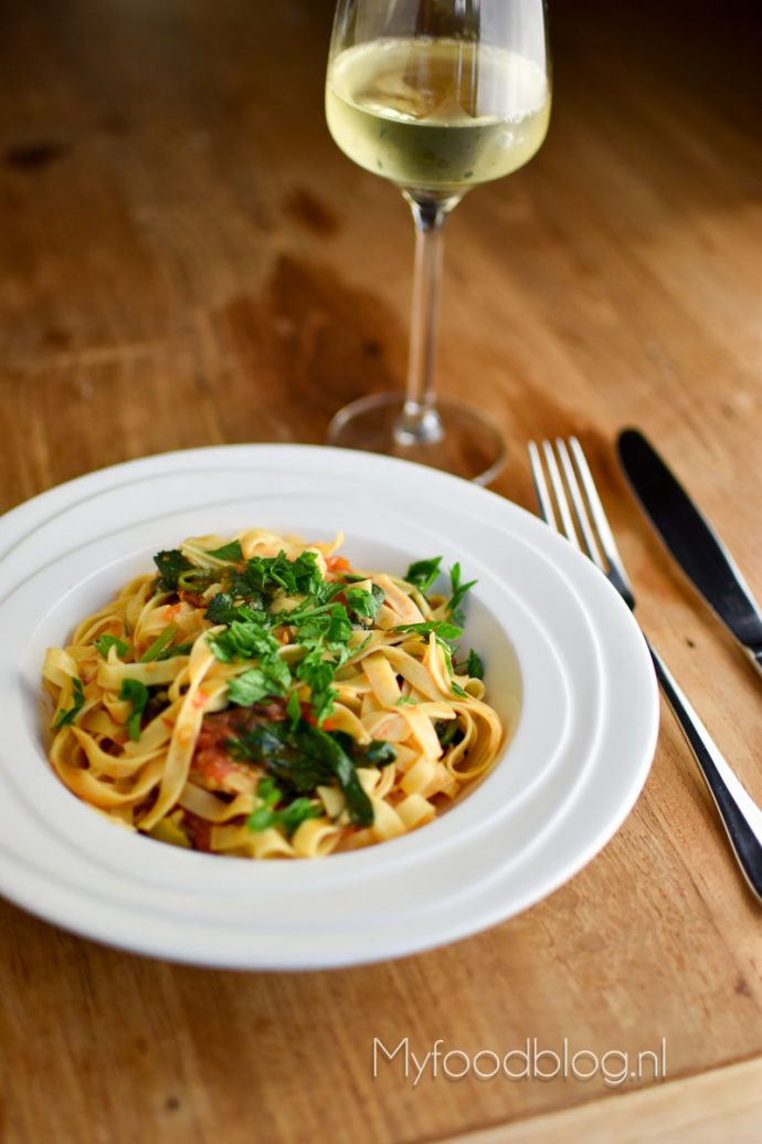 Spicy vegetarische pasta