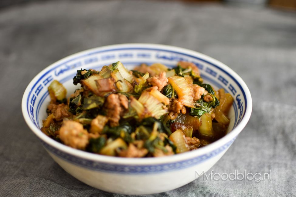 Chinese kip paksoi roerbak