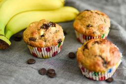 Bananenmuffins met chocolade