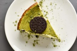Matcha Oreo cheesecake