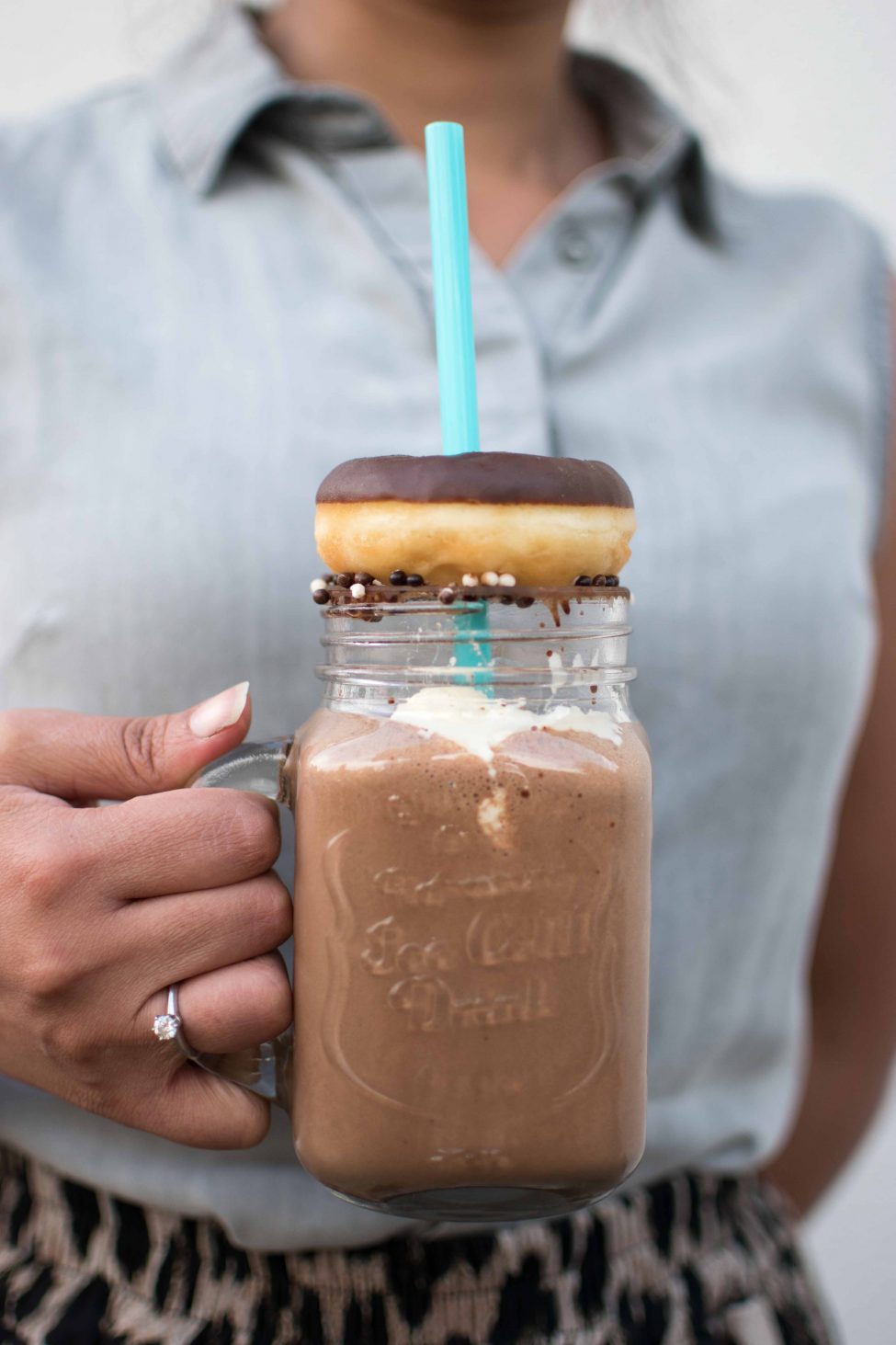 Chocolade freakshake (extravagante chocolade milkshake)