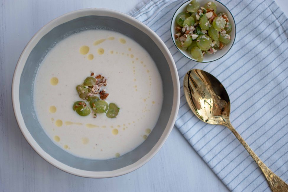 Ajo blanco (koude amandelsoep of witte ‘gazpacho’)