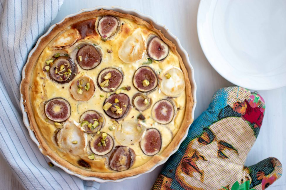 Vijgen geitenkaas quiche