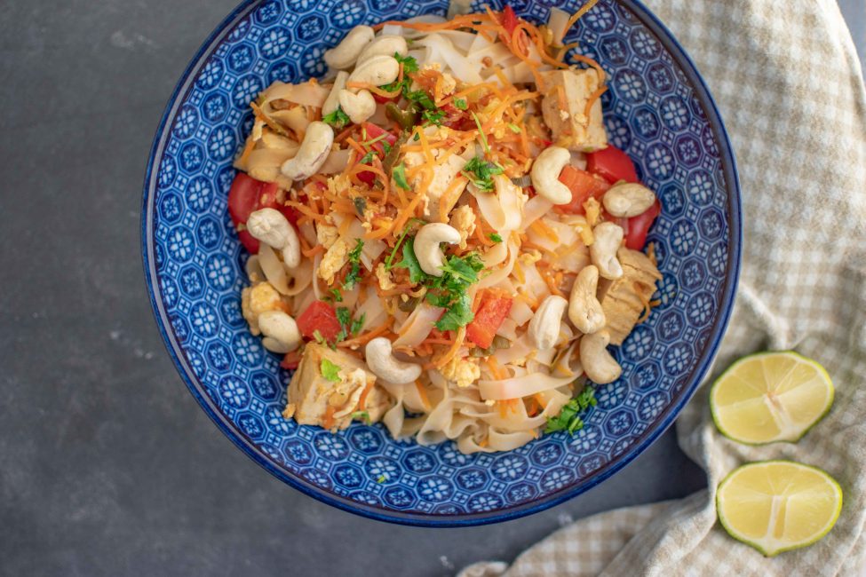Vegetarisch pad thai recept met tofu