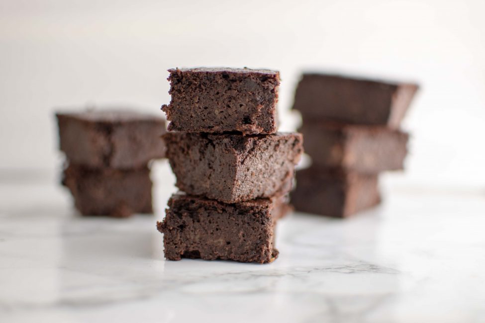 Gezonde brownies met banaan