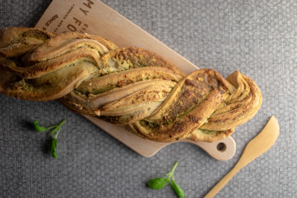 Pesto vlechtbrood