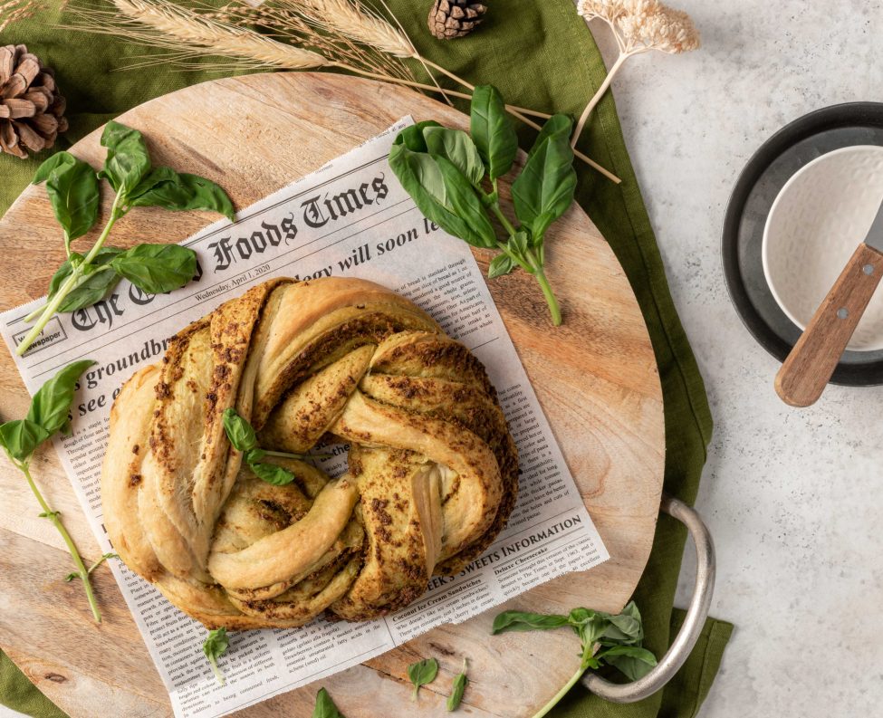 Pesto vlechtbrood
