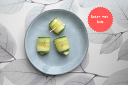 Koken met kids: komkommerrolletjes