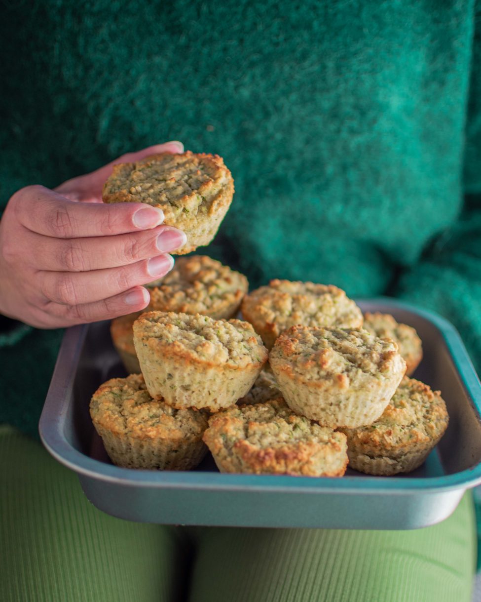 Courgette muffins (gezondere zoete muffins)