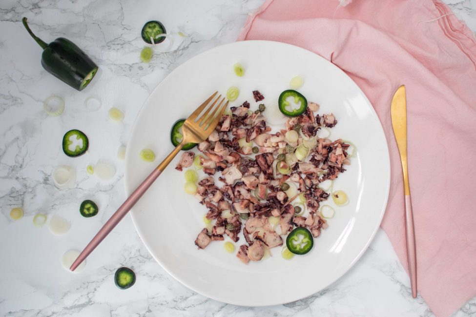 Octopus carpaccio