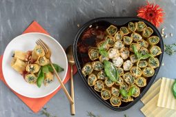 Vegetarische cannelloni met ricotta en spinazie