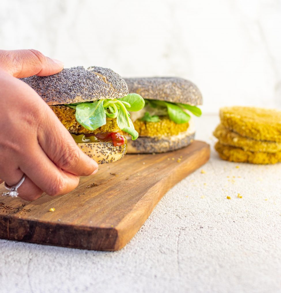 Kikkererwtenburgers (vegetarische bugers)