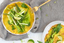 Koreaanse pannenkoek met groenten