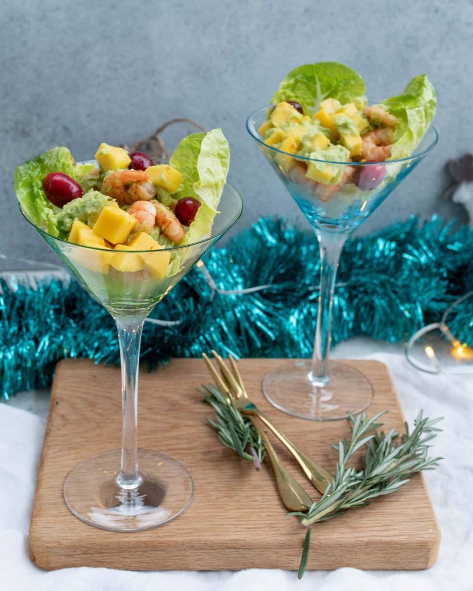 Garnalencocktail met mango en avocado