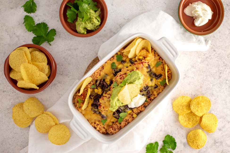 Mexicaanse rijstschotel