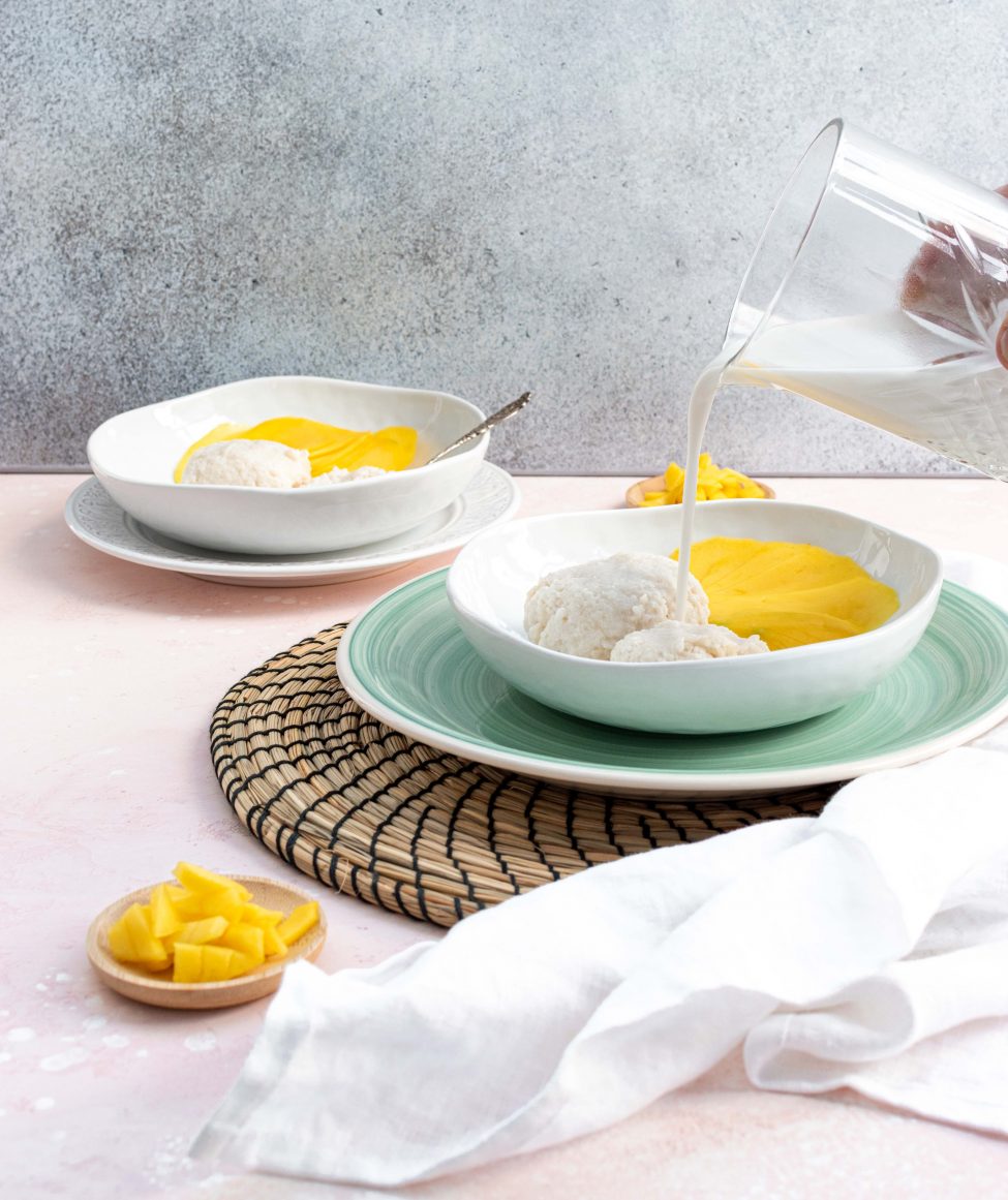 Mango sticky rice (Aziastisch rijstdessert)