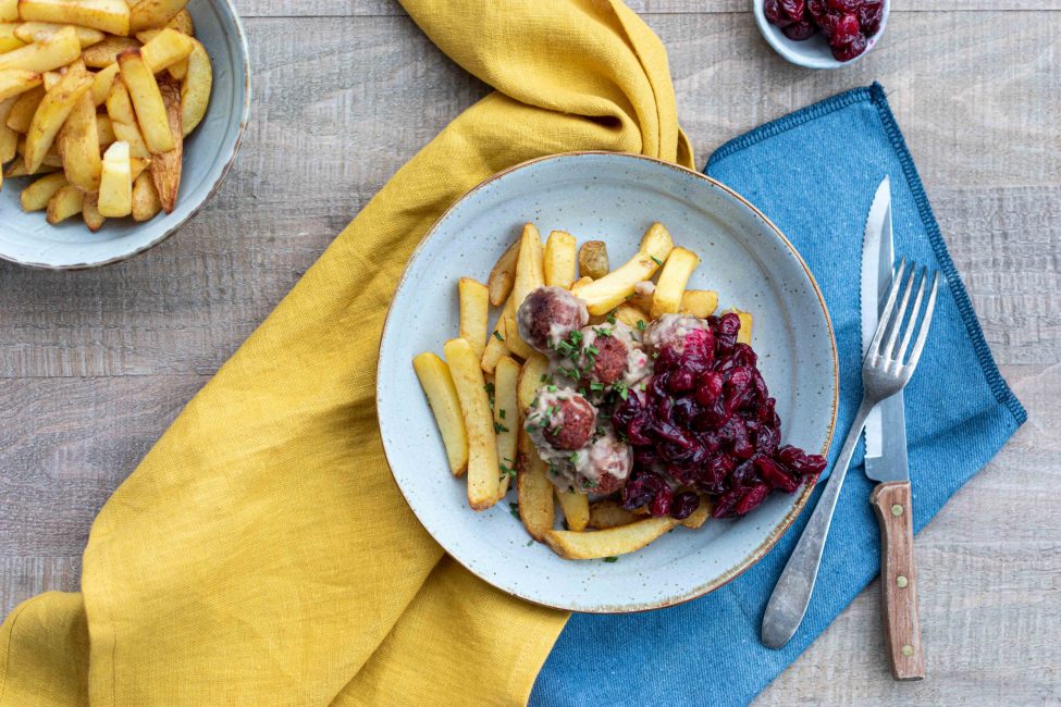 Zweedse gehaktballetjes (vegetarische variant!)