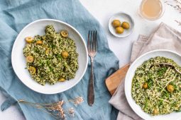 Vegetarische spinazierisotto