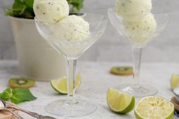 Kiwi-ananas-munt sorbetijs maken