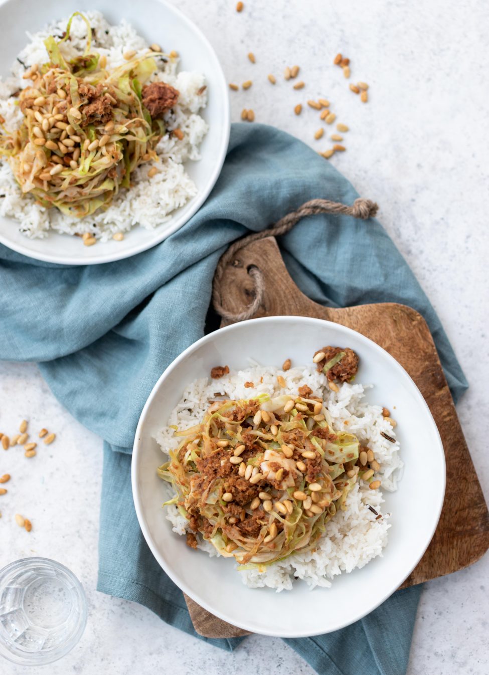 Spitskool met vegetarisch gehakt (klaar in 10 minuten!)