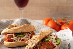 Meatball marinara sub