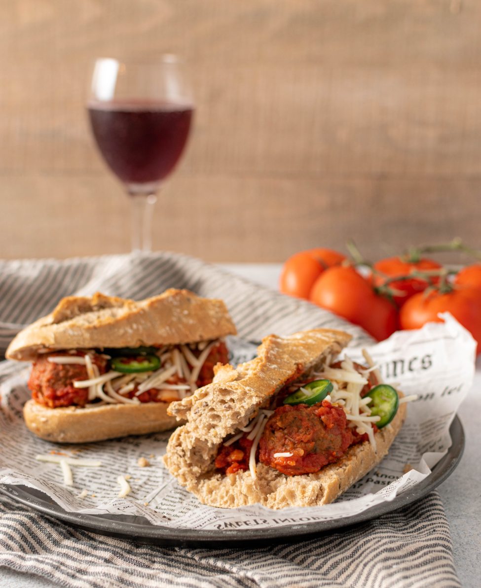 Meatball marinara sub