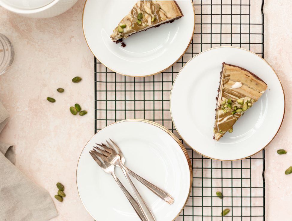 Brownie cheesecake (glutenvrij en vegan)