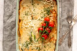 Vegetarische lasagne met courgette